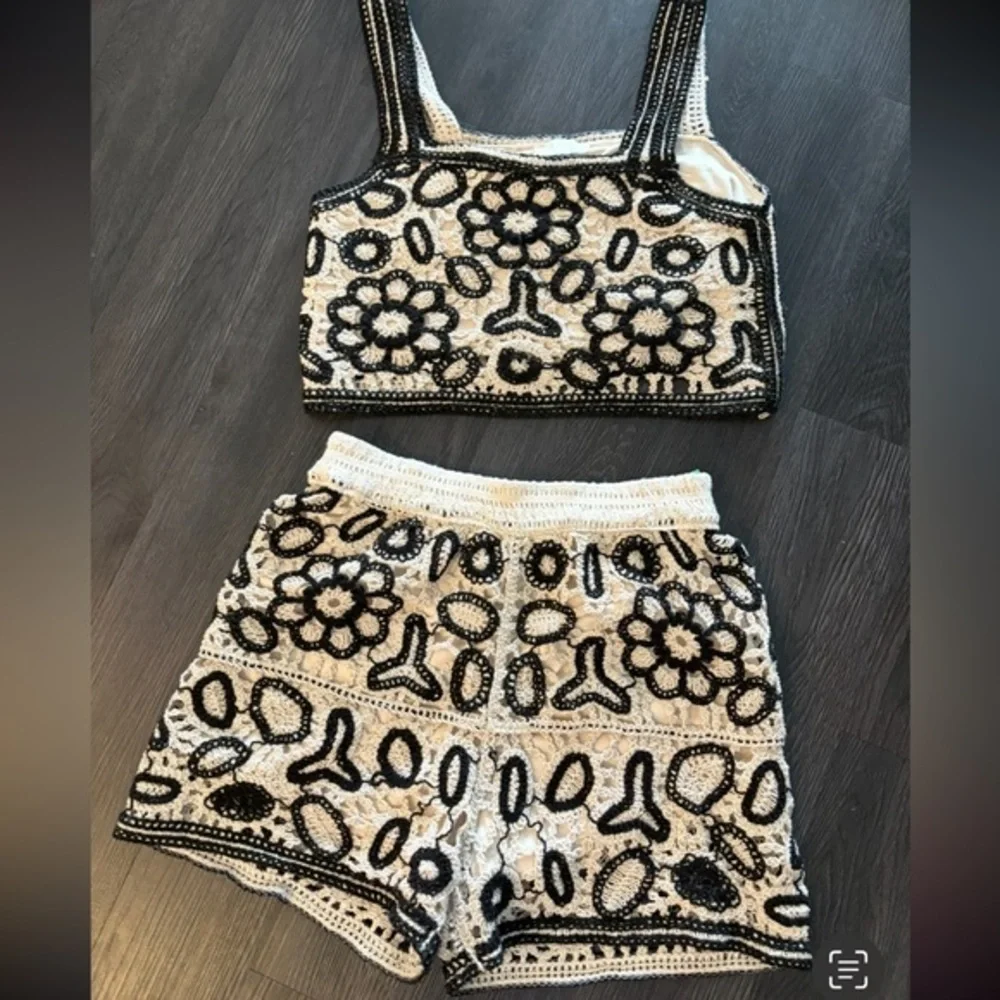 Revolve rebellion crochet set size large knit - Picture 1 of 2